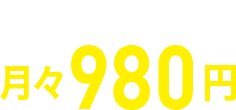 特約保険料月々980円